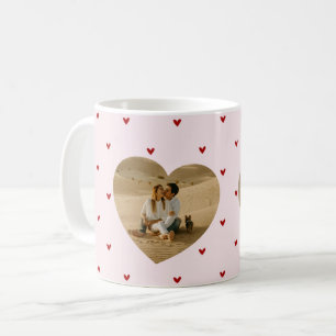 Valentine's Day Hearts Red Pink Photo Coffee Mug