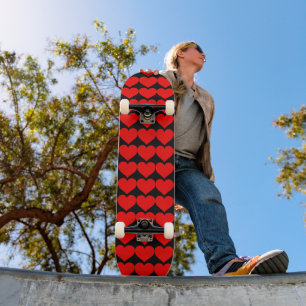VALENTINE'S DAY HEARTS SKATEBOARD DECK
