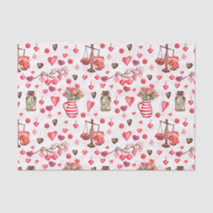 Valentine's Day Hearts  Tissue Paper