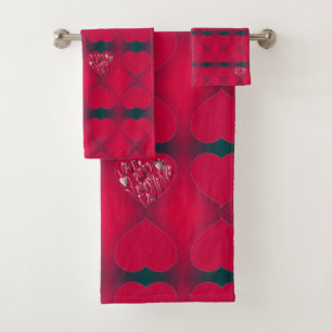 Valentine's Day Hearts Towel