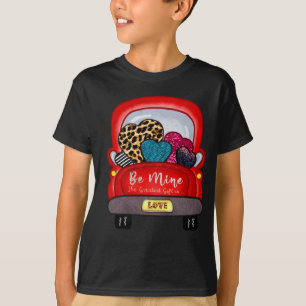 Valentines Day Hearts Tree Couple Gnomes And Red T T-Shirt