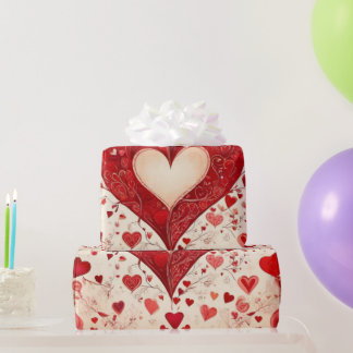 Valentine's day hearts  Wrapping Paper