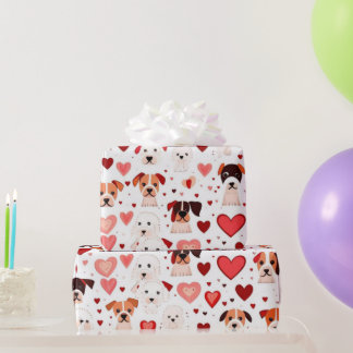 Valentine's day hearts Wrapping Paper