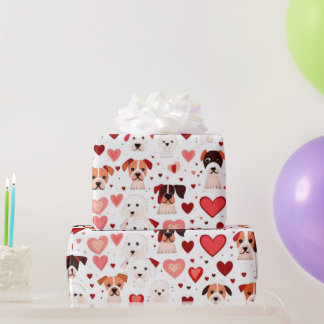 Valentine's day hearts Wrapping Paper