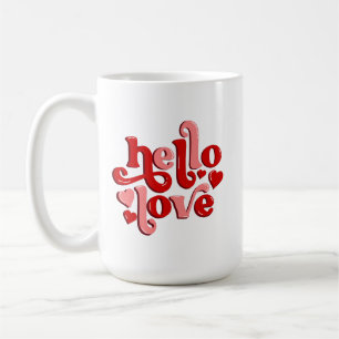 Valentine's day hello love coffee mug