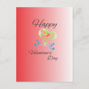 valentine's day holiday postcard