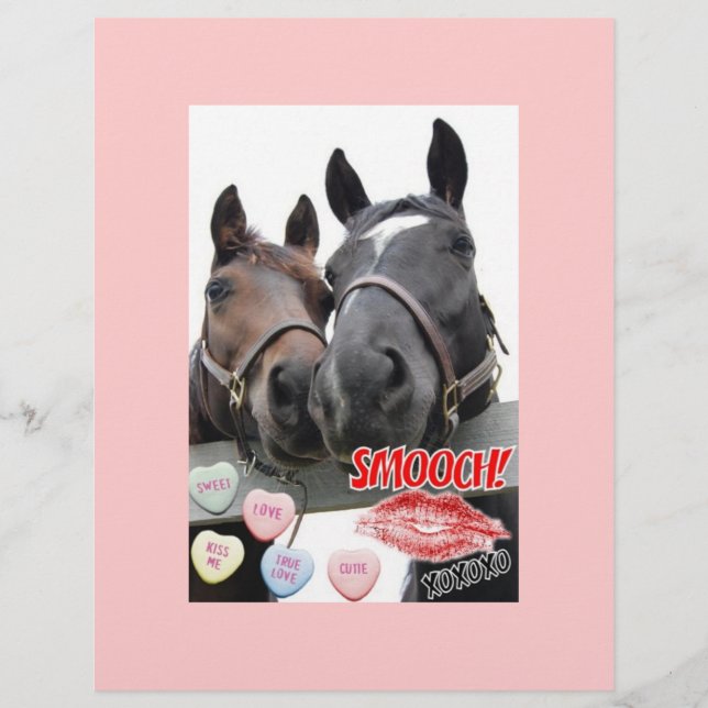 Valentine's Day Horses Flyer (Front)