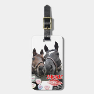 Valentine's Day Horses Luggage Tag