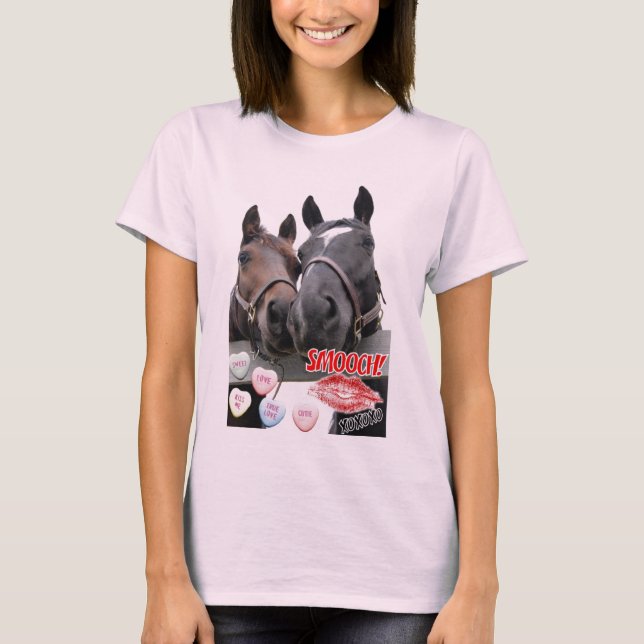 Valentine's Day Horses T-Shirt (Front)