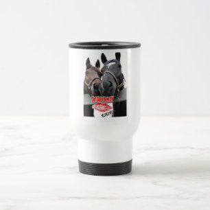 Valentine's Day Horses Travel Mug