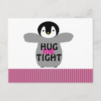 Valentine's Day Hug Me Tight Love Postcard
