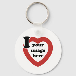 Valentine's Day I heart Key Ring