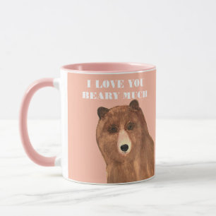 Valentines Day I Love You Beary Much Mug