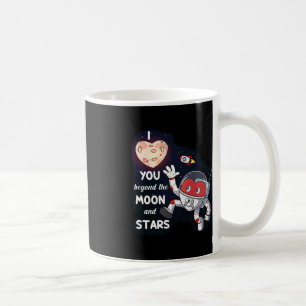 Valentines Day I Love You Beyond The Moon And Star Coffee Mug