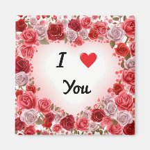 Valentine's Day I Love You Magnet