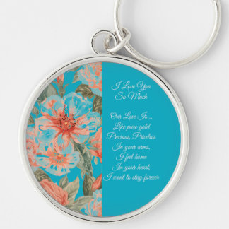Valentines Day, I Love You So Much, Love Poem  Key Key Ring