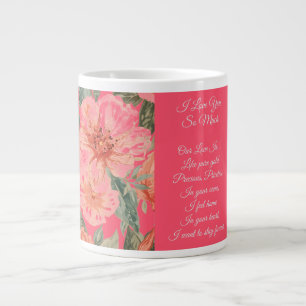 Valentines Day, I Love You So Much, Love Poem, Large Coffee Mug
