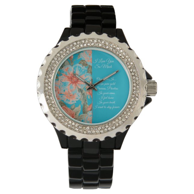 Valentines Day, I Love You So Much, Love Poem Watc Watch (Front)