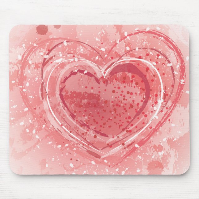 Valentine's Day Illustration Mouse Pad (Front)