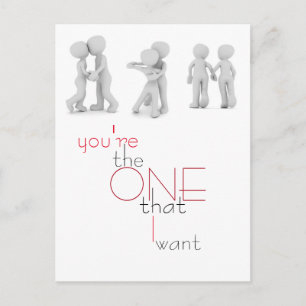 Valentine's Day Illustration Postcard