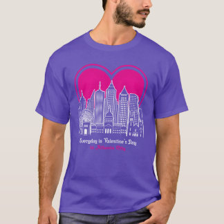 Valentines Day in Atlanta City vintage T-Shirt