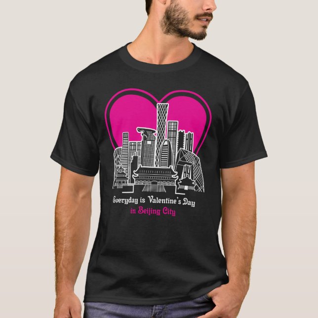 Valentine's Day in Beijing City T-Shirt (Front)