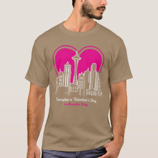 Valentines Day in Seattle City friends T-Shirt