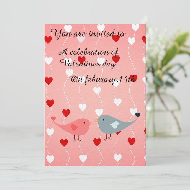 valentines day invitation (Standing Front)