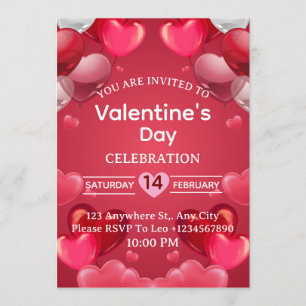 Valentine's Day Invitation Card
