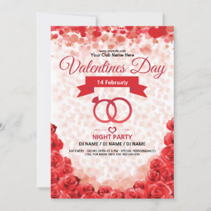 Valentine's Day Invitation Flyer