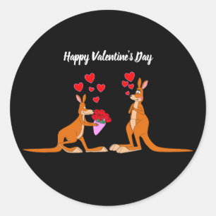 Valentines Day Kangaroos sticker