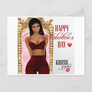 Valentine's Day Kesha Postcard