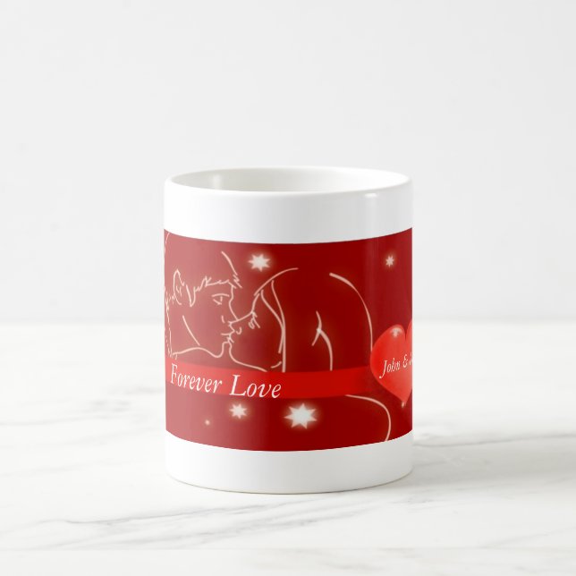 Valentine's Day Kiss Coffee Mug (Center)