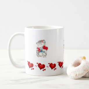 Valentine's Day Kitten Mugs