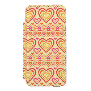 Valentine's Day Knitted Pattern Incipio Watson™ iPhone 5 Wallet Case