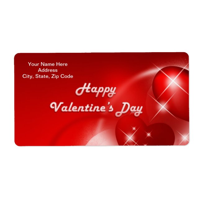 Valentine's Day Labels (Front)