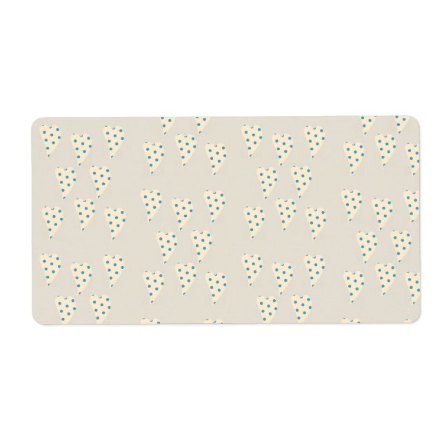 Valentine's Day Labels Hearts (Front)