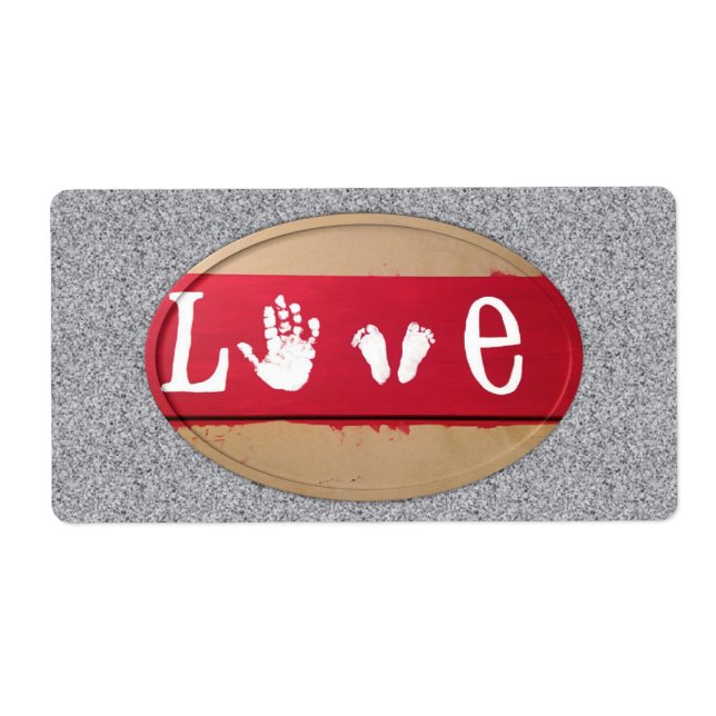 Valentine's Day Labels Love (Front)