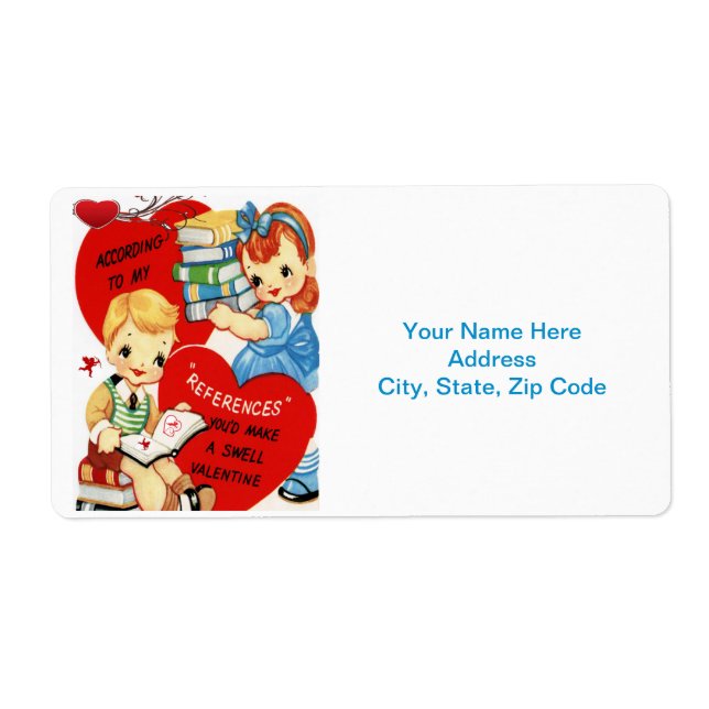 Valentine's Day Labels Vintage (Front)