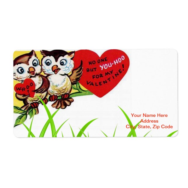 Valentine's Day Labels Vintage (Front)