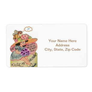 Valentine's Day Labels Vintage