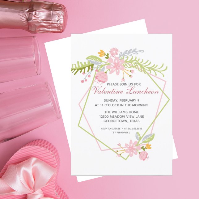 Valentines Day Ladies Luncheon Chic Galentines Invitation (Creator Uploaded)