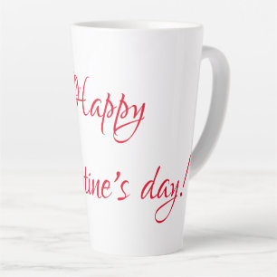 Valentine's day latte mug