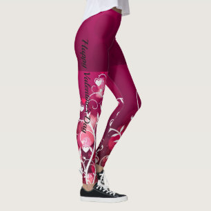 Valentine's Day Leggings Your Name Yoga Pants