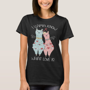 Valentine's Day Llama I Llama Know What Love T-Shirt