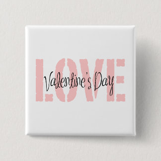 Valentine's Day Love 15 Cm Square Badge