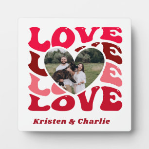 Valentines Day Love Custom Couple Photo Home Decor Plaque