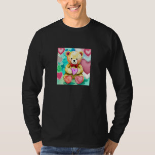 Valentine's Day Love Heart Bear Teddy Girlfriend F T-Shirt