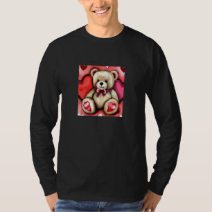 Valentine's Day Love Heart Bear Teddy Girlfriend F T-Shirt