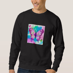 Valentine's Day Love Heart Butterfly Girlfriend Fi Sweatshirt